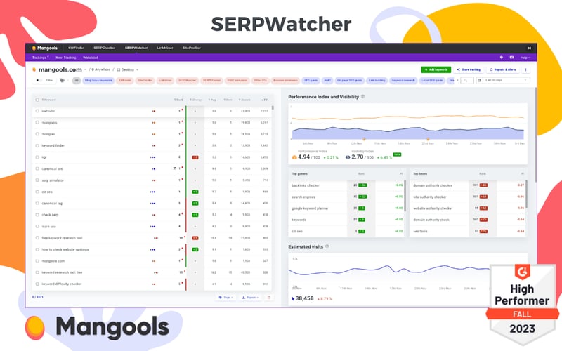 Mangools screenshot 3