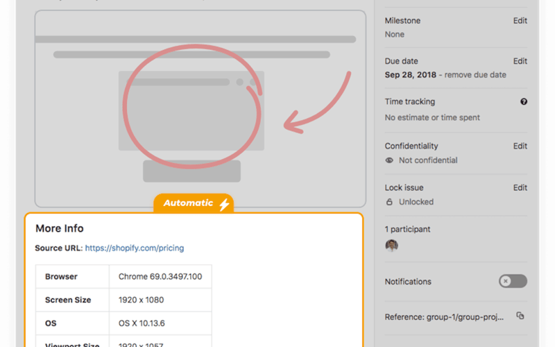 Marker.io screenshot 1