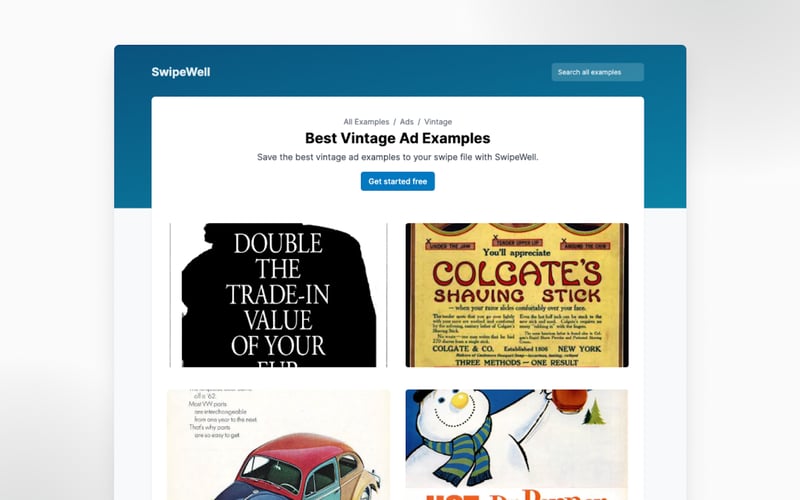 Marketing Examples by SwipeWell screenshot 2