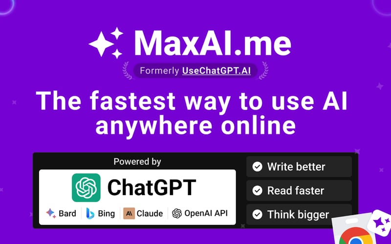 MaxAI.me: Use AI Anywhere Online screenshot 1