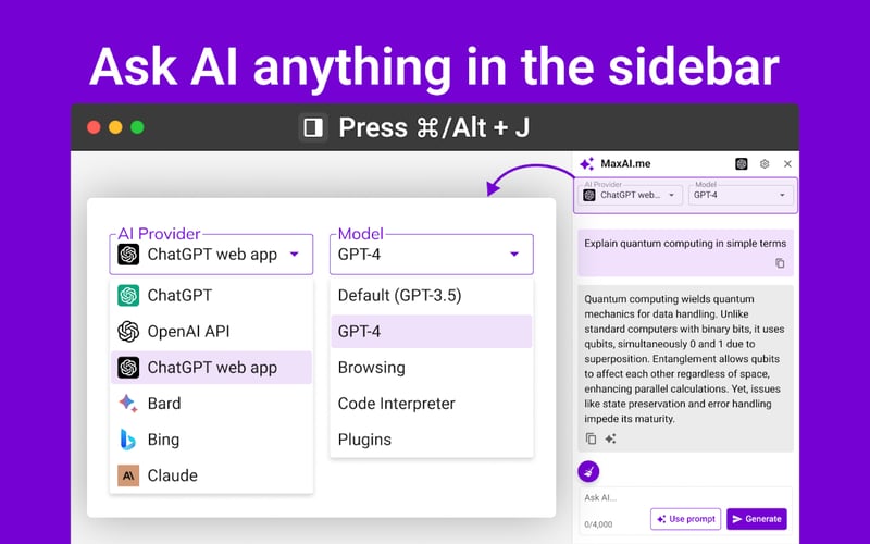 MaxAI.me: Use AI Anywhere Online screenshot 2