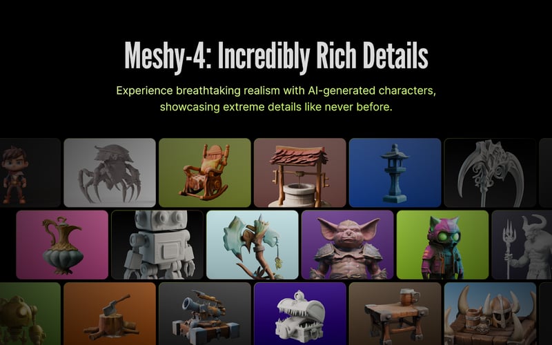 Meshy screenshot 2