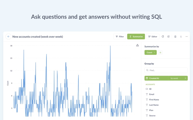 Metabase screenshot 3