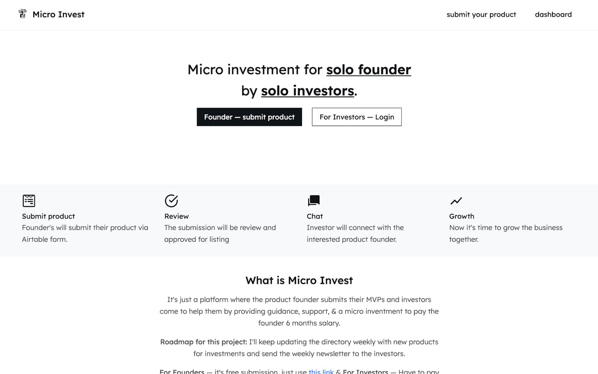 Micro Invest preview