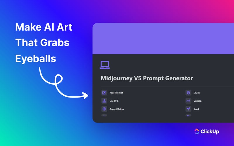 Midjourney V5 Prompt Generator screenshot 1