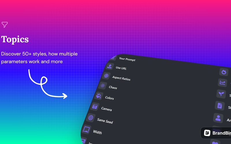Midjourney V5 Prompt Generator screenshot 2