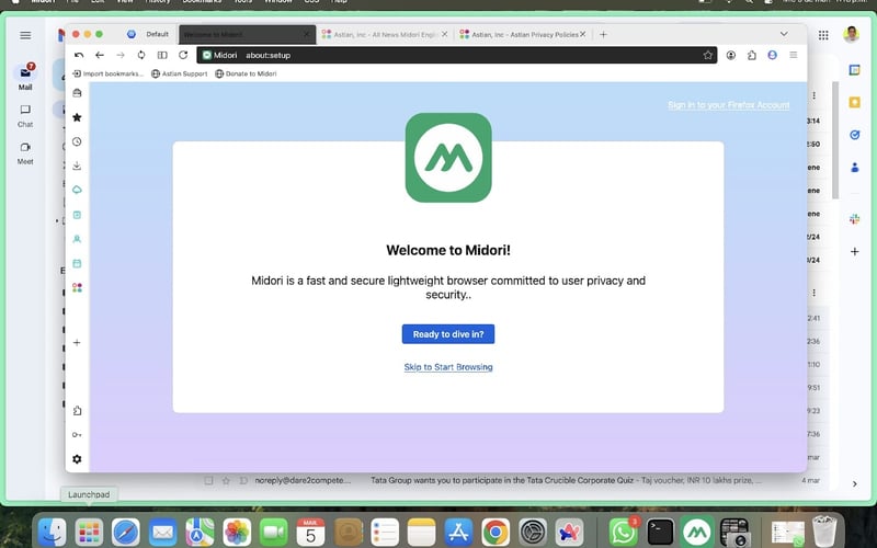 Midori Browser screenshot 1