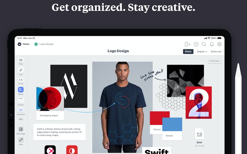 Milanote screenshot 1