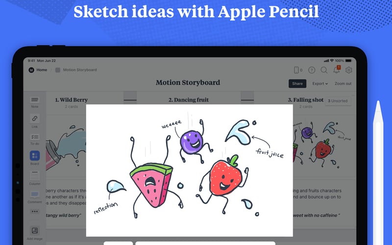 Milanote screenshot 2