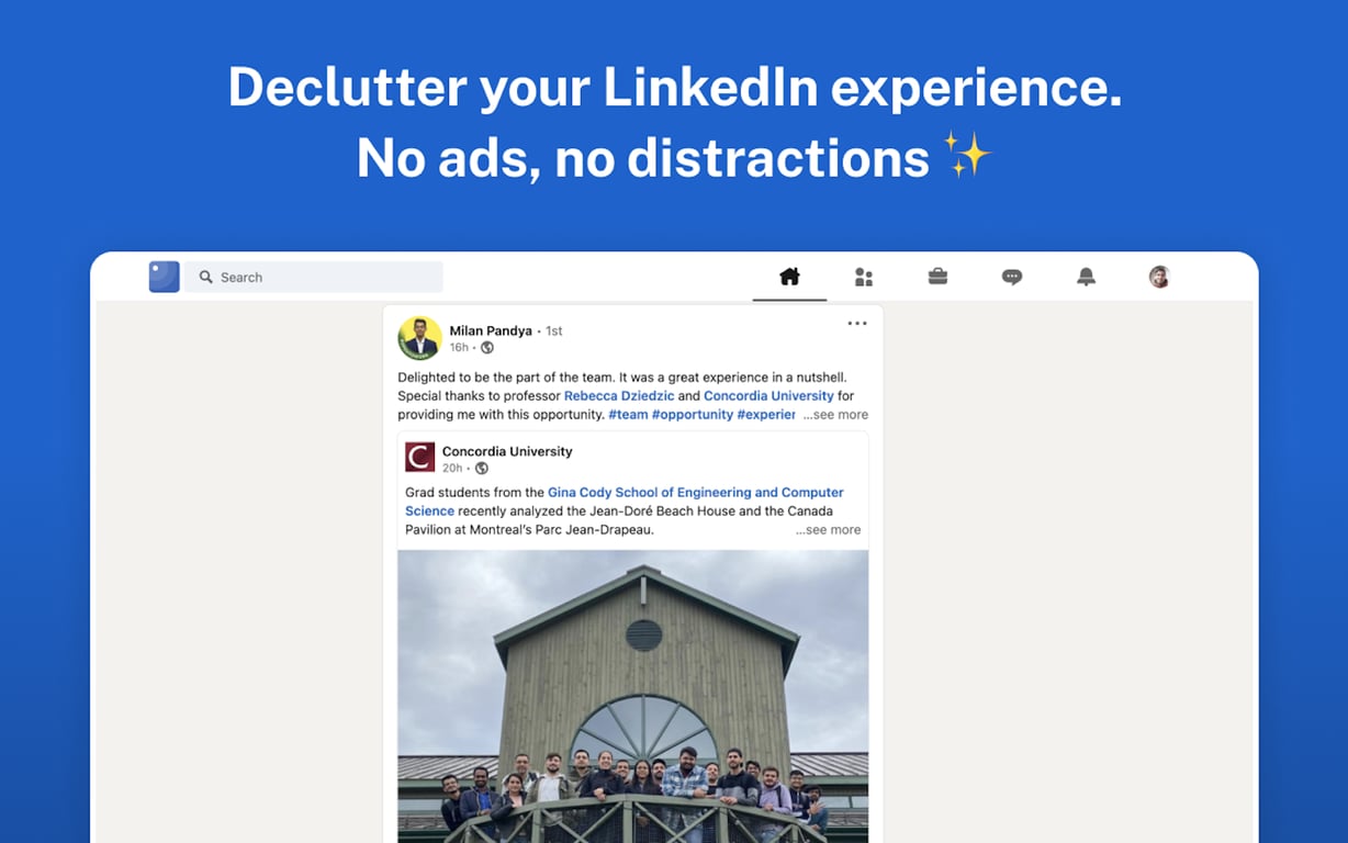 Minimal Theme for LinkedIn preview