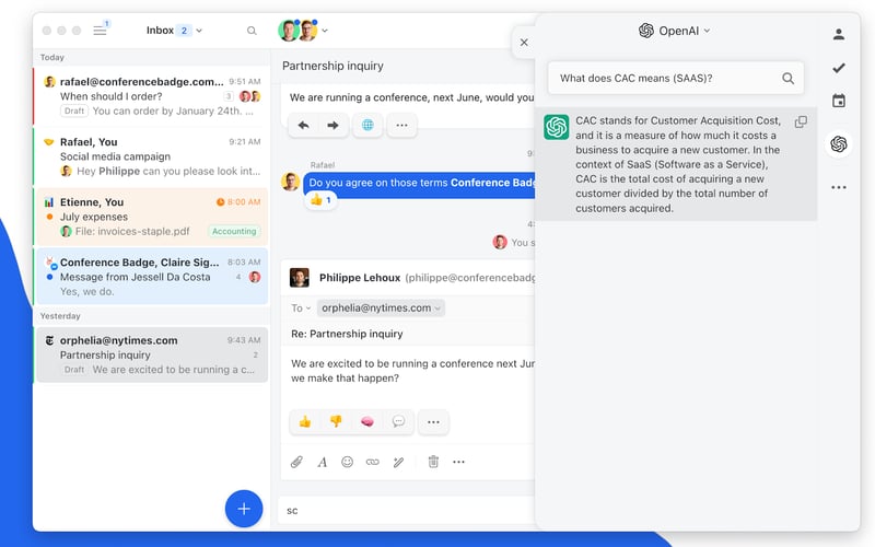 Missive screenshot 1