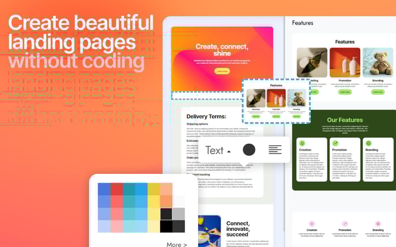 Mobirise screenshot 1