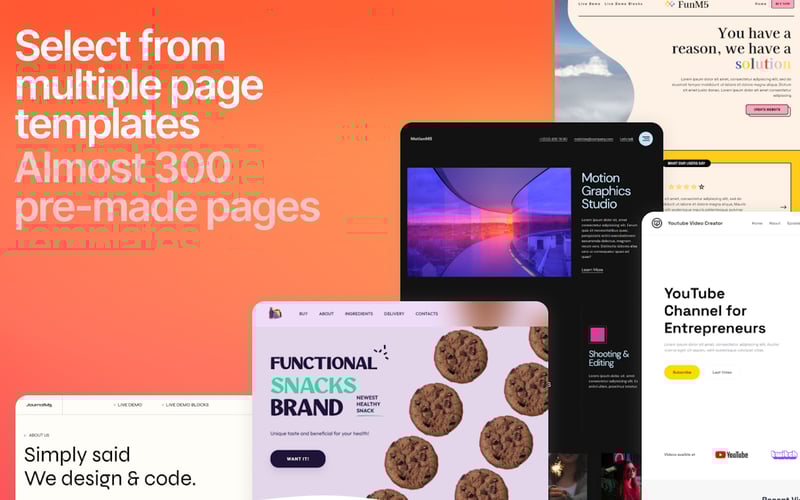 Mobirise screenshot 2