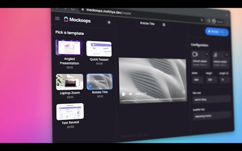 Mockoops screenshot 1