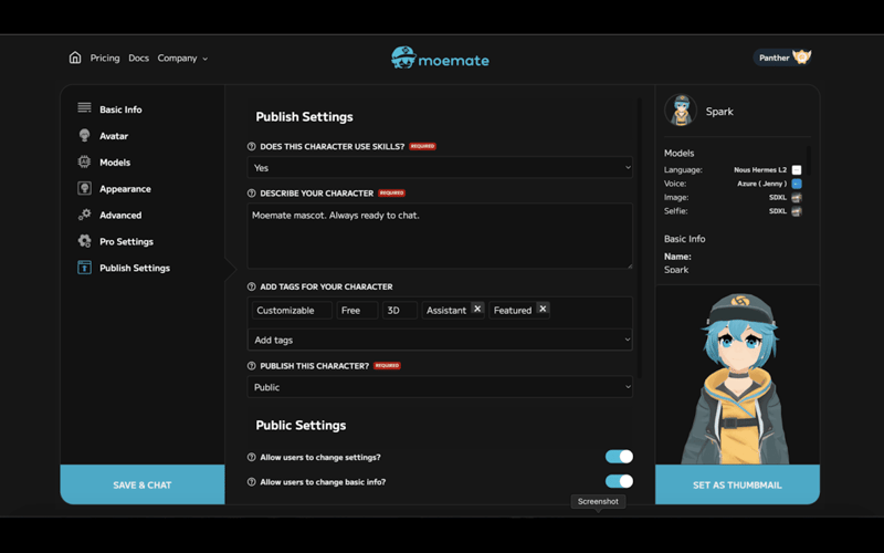 Moemate screenshot 3