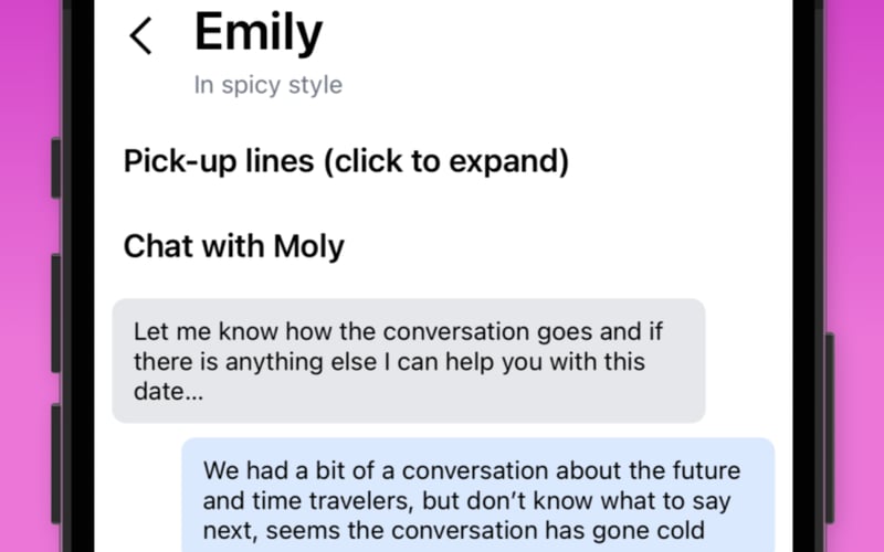 Moly AI screenshot 2