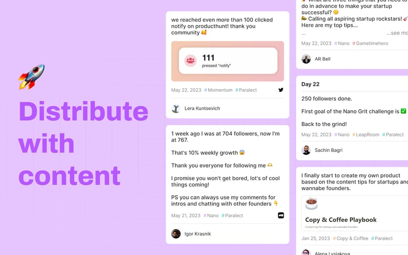 Momentum Page screenshot 2