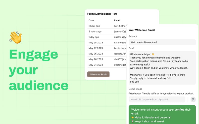 Momentum Page screenshot 3
