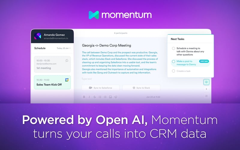 Momentum screenshot 1