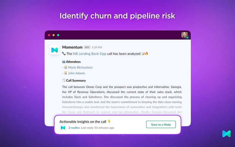 Momentum screenshot 2