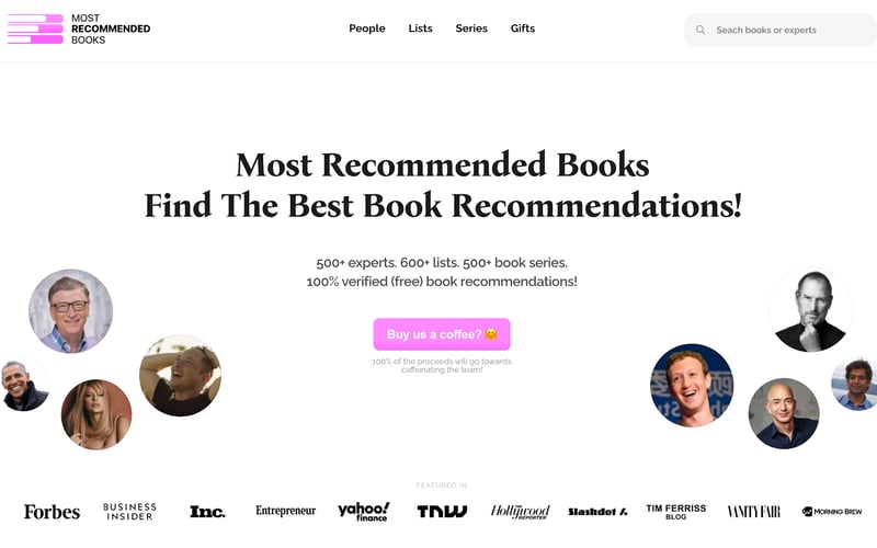 Most Recommended Books screenshot 1