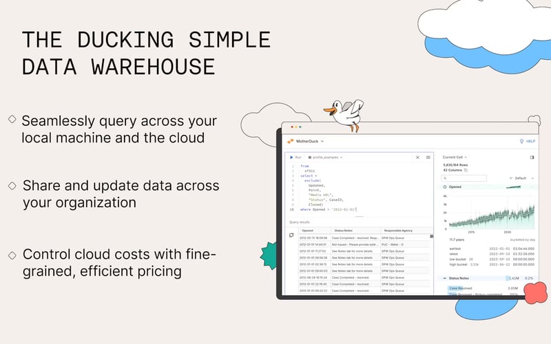 MotherDuck screenshot 1