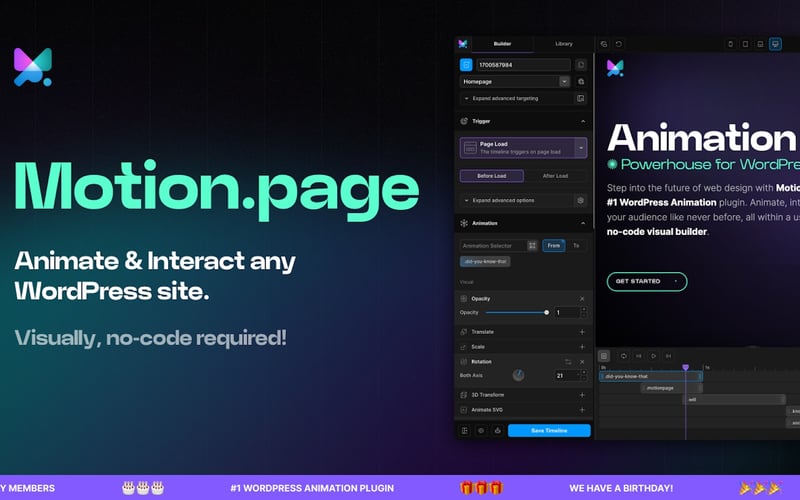 Motion.page screenshot 1