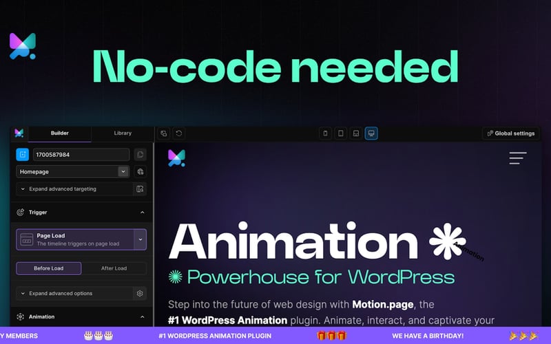 Motion.page screenshot 2