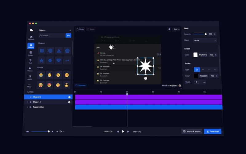Motionity screenshot 1