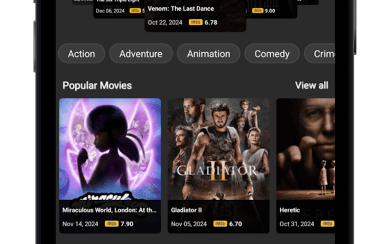 Moviepad screenshot 1