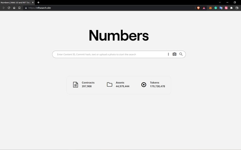 NFT Search Engine from Numbers Protocol screenshot 2