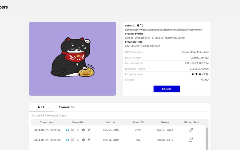 NFT Search Engine from Numbers Protocol screenshot 3