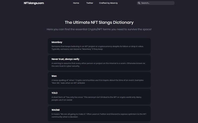 NFT Slangs screenshot 1