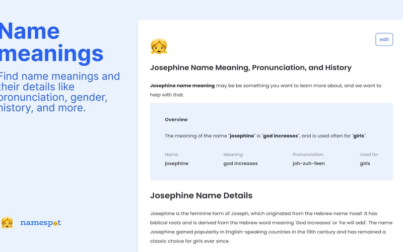 NameSpot screenshot 2