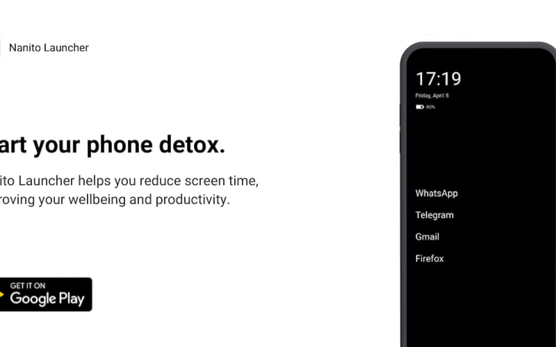 Nanito - Minimalist Launcher screenshot 1