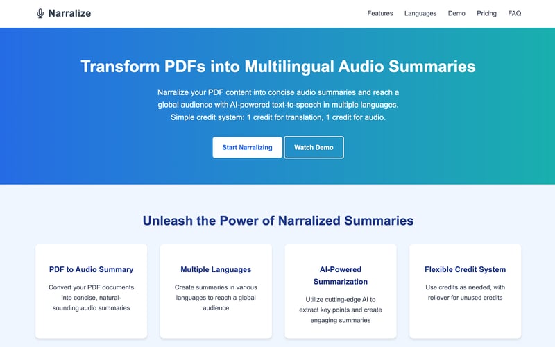 Narralize screenshot 1