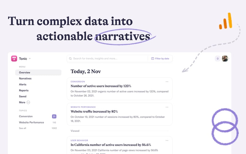 Narrative BI screenshot 1
