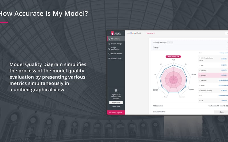 Neuton AutoML screenshot 2