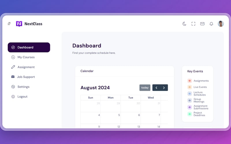 NextClass screenshot 2