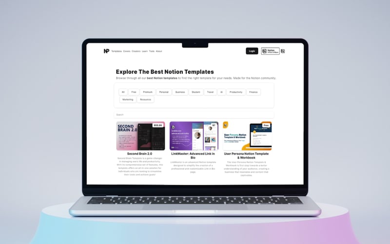 NichePlates: Notion Marketplace screenshot 2