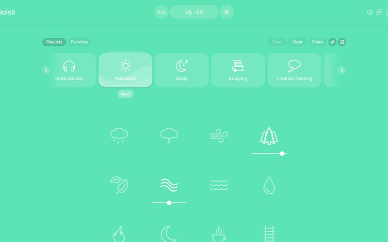 Noisli screenshot 2
