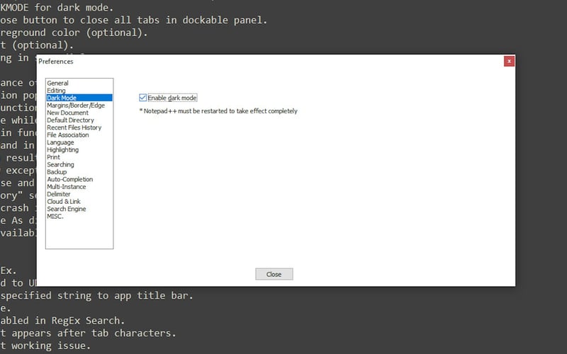 Notepad++ screenshot 1