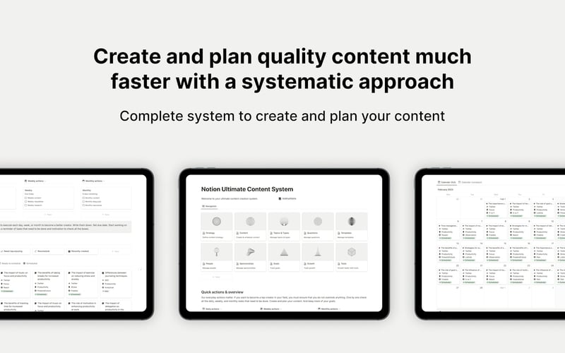 Notion Ultimate Content System screenshot 3