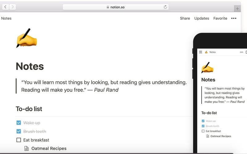 Notion screenshot 2