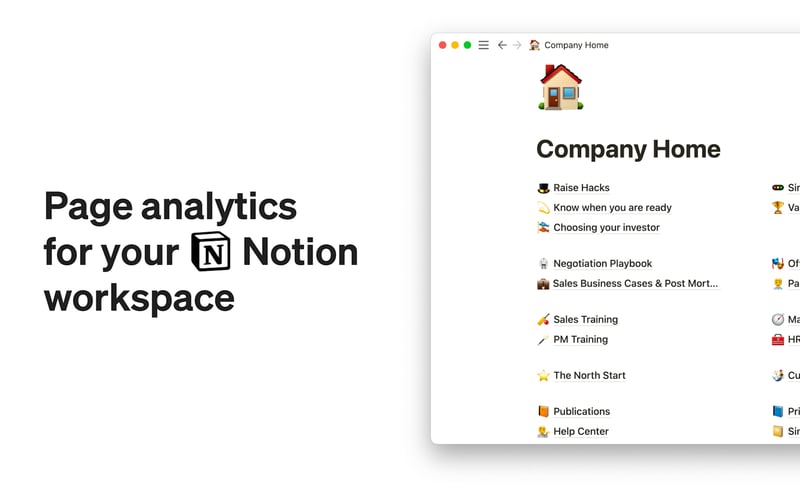 Notionlytics screenshot 1