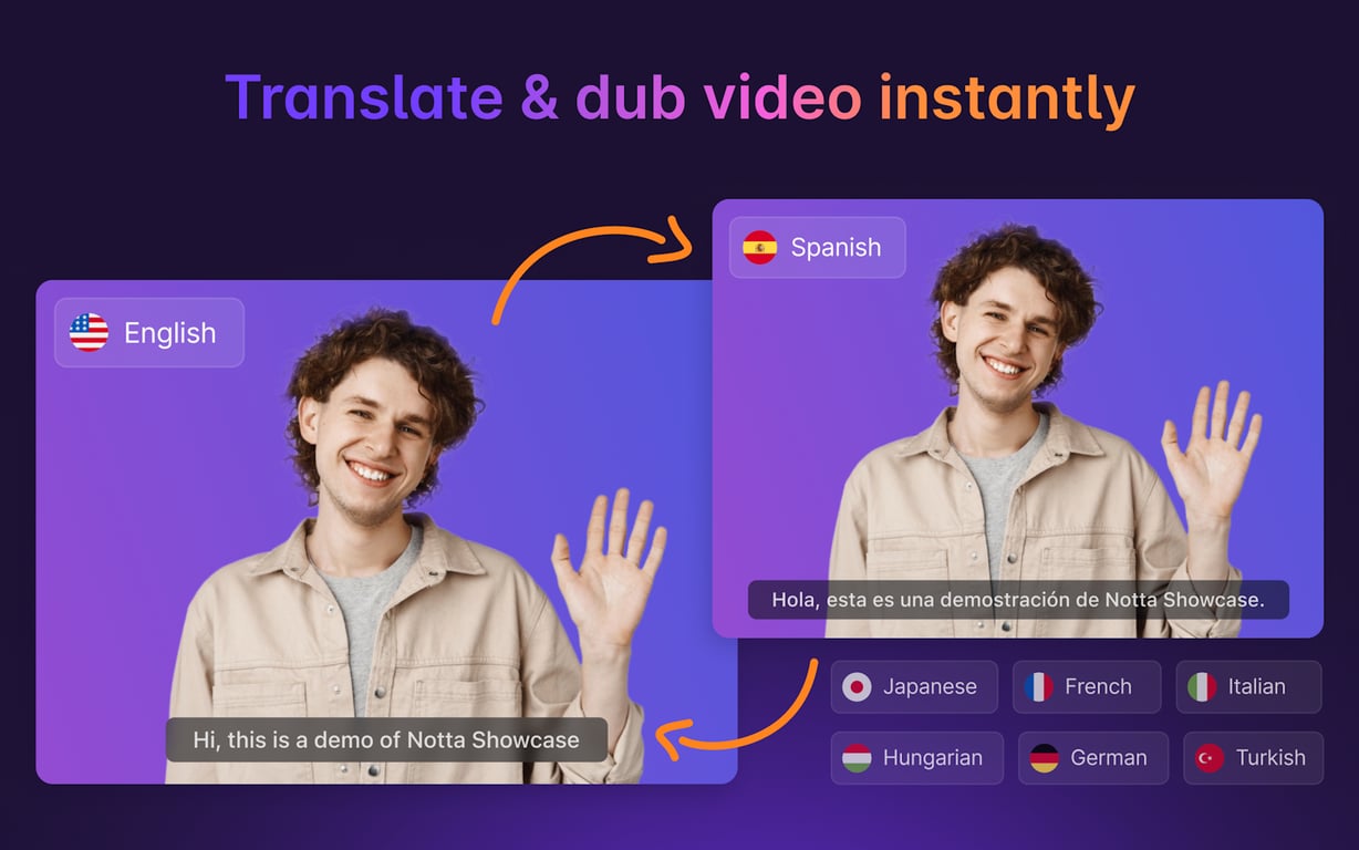 Notta Showcase preview