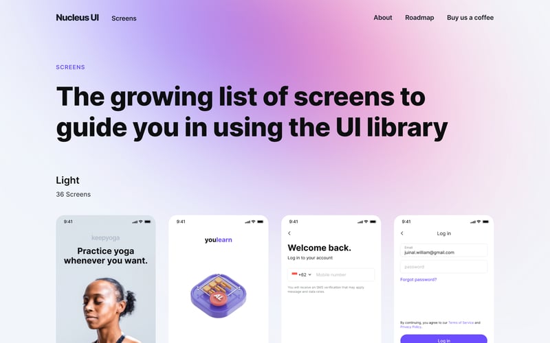 Nucleus UI screenshot 2