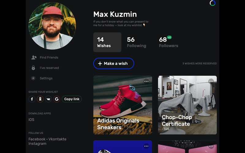 Ohmywishes screenshot 1