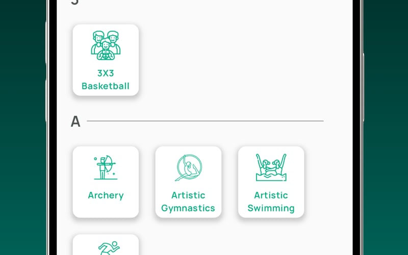 OlyRec - All Games Awareness App screenshot 2