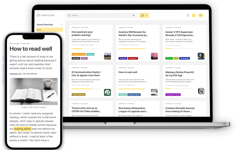 Omnivore screenshot 1